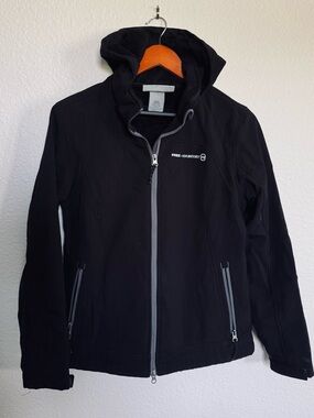 Free Country Women’s Black Soft Shell Jacket Coat M